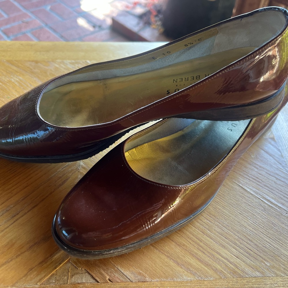 Women's Brown/burgundy Leather Shoes
